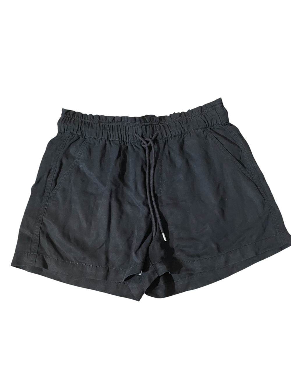 TT2- Ann Taylor Loft Medium Black Drawstring Elastic Waist Shorts